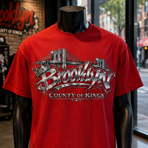 SO BROOKLYN -silver & red
