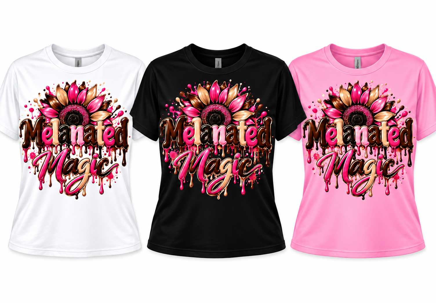 Melanated Magic Collection T-shirt $25